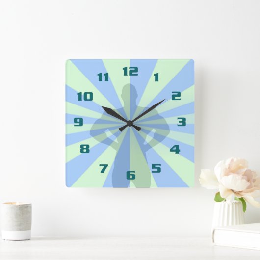 Fitness - uitrol en gym vierkante klok (Huis)