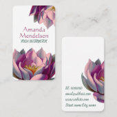 fitness van lotusbloem visitekaartje (Voorkant / Achterkant)