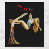 fitness van luchtyogo Thunder_Cove Wijn Etiket (Enkel label)