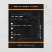 fitness van persoonlijk profiel afbeelding flyer (Achterkant)