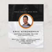 fitness van persoonlijk profiel afbeelding flyer (Voorkant)