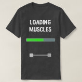 fitness van spier- en laad- of staafvulling t-shirt (Design voorkant)