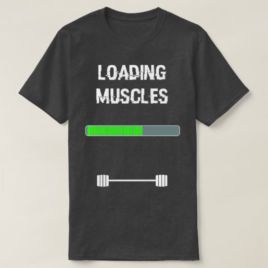 fitness van spier- en laad- of staafvulling t-shirt (Design voorkant)