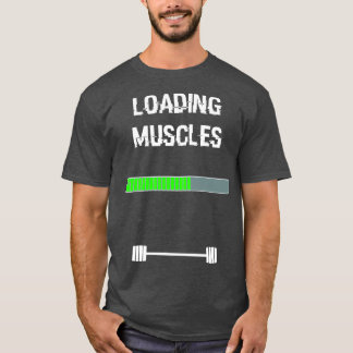 fitness van spier- en laad- of staafvulling t-shirt