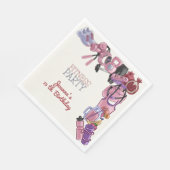 Fitness verjaardagsfeestje servet (Hoek)