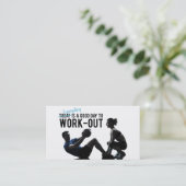 fitness - visitekaartje (Staand voorkant)