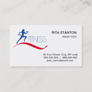 fitness visitekaartje