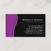 Fitness Visitekaartje Professional Black Paars (Achterkant)