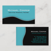 Fitness Visitekaartje Professional Blue Black (Voorkant / Achterkant)