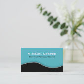 Fitness Visitekaartje Professional Blue Black (Staand voorkant)