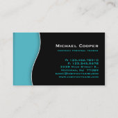 Fitness Visitekaartje Professional Blue Black (Achterkant)