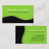 Fitness Visitekaartje Professional Limoen Black (Voorkant / Achterkant)