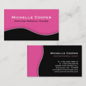 Fitness Visitekaartje Professional Roze zwart (Voorkant / Achterkant)