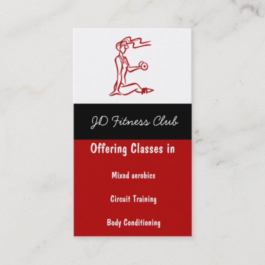 Fitness Visitekaartjes (Voorkant)
