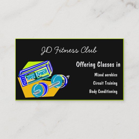 Fitness Visitekaartjes (Voorkant)