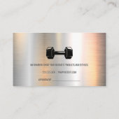 Fitness Voeding | Persoonlijke Trainer | Dumbbell Afsprakenkaartje (Achterkant)