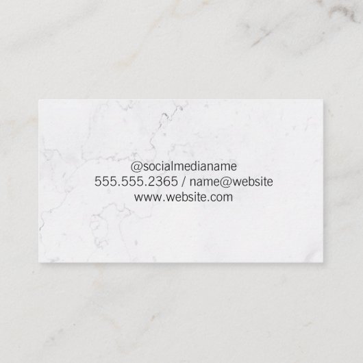 Fitness voor krachttraining | Persoonlijke trainer Visitekaartje (Achterkant)