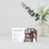 Fitness voor persoonlijke trainers visitekaartje (Staand voorkant)