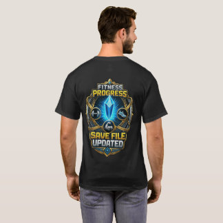 Fitness Voortgang Save Bestand Bijgewerkt: Sci-Fi  T-shirt