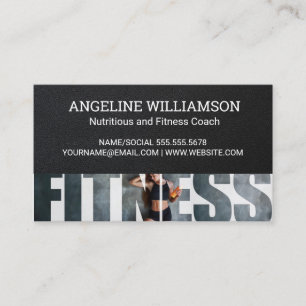 Fitness Vrouw aan het trainen Visitekaartje