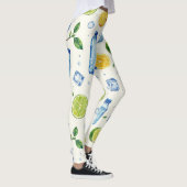 Fitness waterdruppels flessen fruit patroon leggings (Rechts)