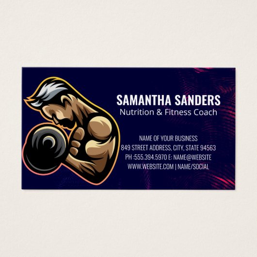 Fitness | Weight Training | Health Visitekaartje (Voorkant)