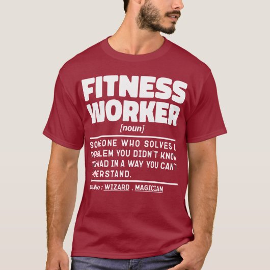 Fitness Werknemer Zelfstandig naamwoord Gym Eigena T-shirt (Voorkant)