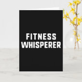 Fitness Whisperer Funny Personal Trainer PT Gym Kaart (Gele Bloem)