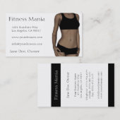 Fitness White Visitekaartje (Voorkant / Achterkant)