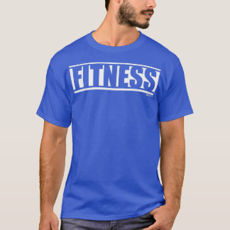 Fitness Word in White Fitness Gezegde Gym M T-shirt