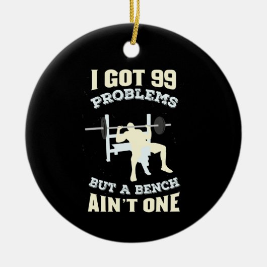 Fitness Workout Bodybuilding Keramisch Ornament (Voorkant)