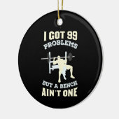 Fitness Workout Bodybuilding Keramisch Ornament (Links)