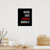 Fitness Workout Gym offerte motivatie Poster (Keuken)