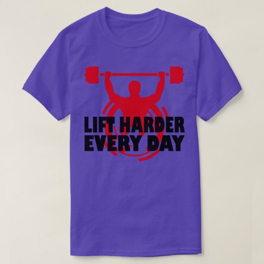 Fitness Workout Motivation T-shirt (Design voorkant)