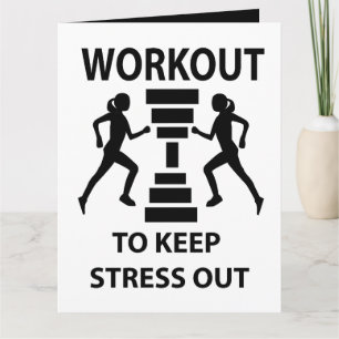 Fitness Workout Oefening Groet Kaart