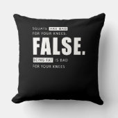 Fitness Workout Squats been Day Motivation Kussen (Voorkant)
