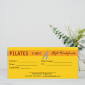 Fitness Yoga Pilates Cadeaubonnen Afgeven (Staand voorkant)
