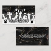 fitnessactiviteiten | Kettle Bells | Waterverf-ink Visitekaartje (Voorkant / Achterkant)