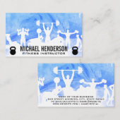 fitnessactiviteiten | Kettle Bells | WATERVERF Visitekaartje (Voorkant / Achterkant)