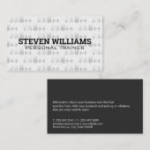 Fitnessapparatuur | Persoonlijke trainer Visitekaartje (Voorkant / Achterkant)