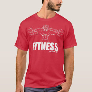 FitnessBeast op TigerGym Motivation Fitness Gezegd T-shirt