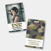Fitnessbedrijf | Persoonlijk Trainers Monogram Log Badge (Voor- en achterkant)