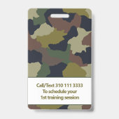 Fitnessbedrijf | Persoonlijk Trainers Monogram Log Badge (Achterkant)