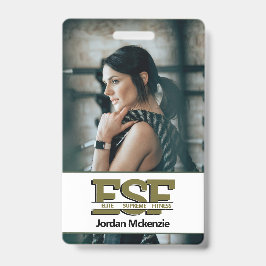Fitnessbedrijf | Persoonlijk Trainers Monogram Log Badge