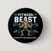 fitnessbeest ronde button 5,7 cm (Voorkant)
