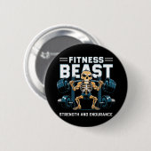 fitnessbeest ronde button 5,7 cm (Voorkant /achterkant)