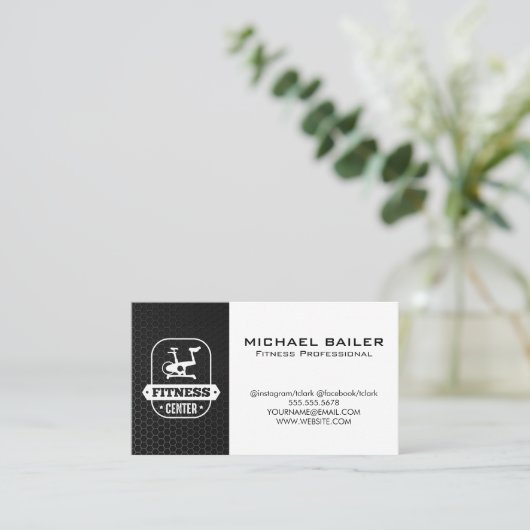 Fitnesscentrum | Hometrainer Visitekaartje (Staand voorkant)