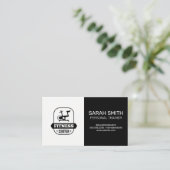 Fitnesscentrum Spin Bike Icon Visitekaartje (Staand voorkant)