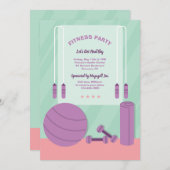 Fitnesscentrum uitnodiging (Voorkant / Achterkant)