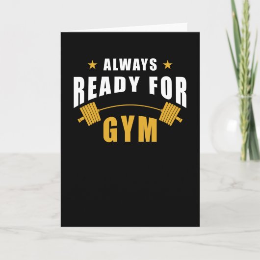 Fitnesscentrum voor gym training kaart (Voorkant)